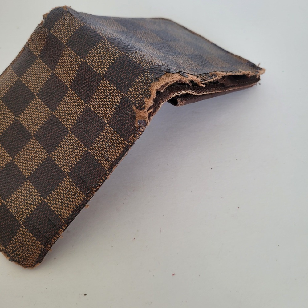 Louis Vuitton Damier Ebene Compact Wallet CA0064 Brown Checkered Bifold Spain - Picture 12 of 12